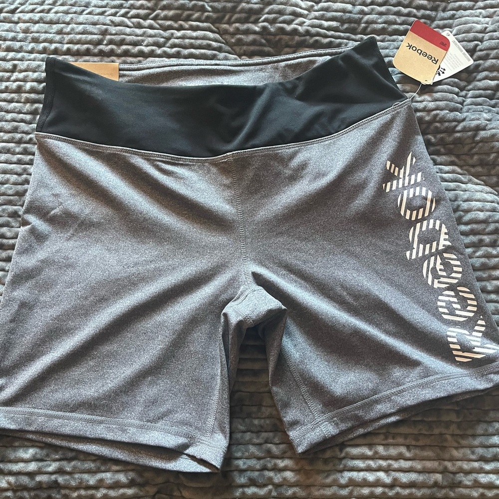 Reebok Women's Athletic Gray and Black Shorts